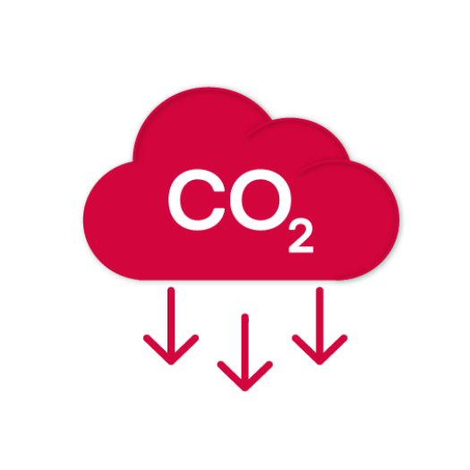 logo of 3D printing sustainability- Reduce CO₂ emissions
