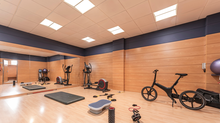 Room with curtains and bedsheet