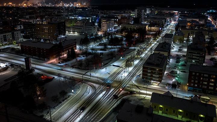 Älykäs katuvalaistus - Saaristonkadun risteykset, Oulu