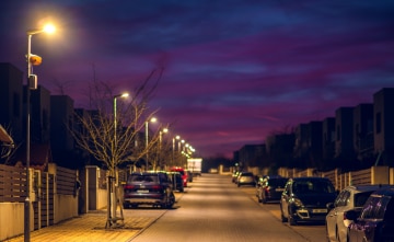 Solar powered street lighting