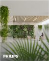 Modern interieur met professionele verlichtingsoplossingen met Philips verlichtingsproducten.