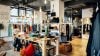 Retail store with bright lighting