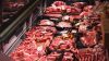 Fresh red meat display in counter