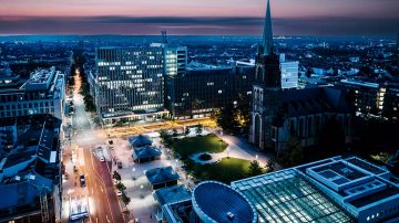 Inteligentne oświetlenie i inteligentne miasto Düsseldorf