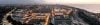 Modern industrial city with smart LED lighting system